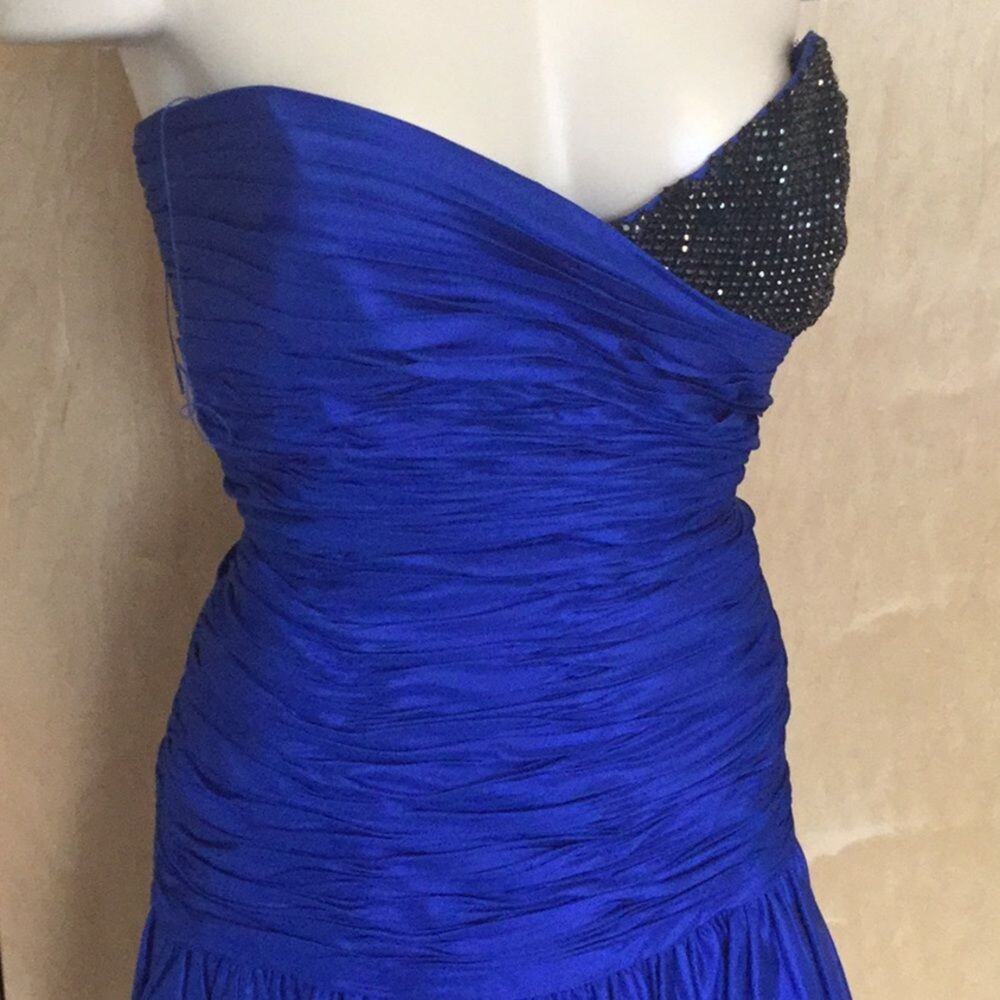 Robert Rodriguez Ruched Rhinestone Eve Dre… - Picture 4 of 10